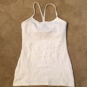 White lululemon tank size 4